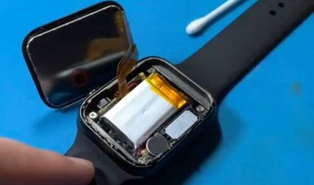 Замена аккумулятора в смарт-часах Oppo Watch
